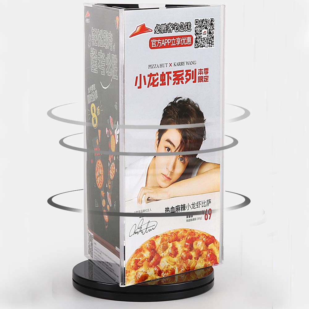 Amazon.co.jp: Sunsang メニュースタンド サインホルダー 三面用 360